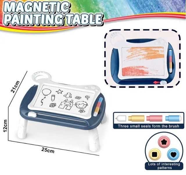 Магическа магнитна дъска за рисуване с печати