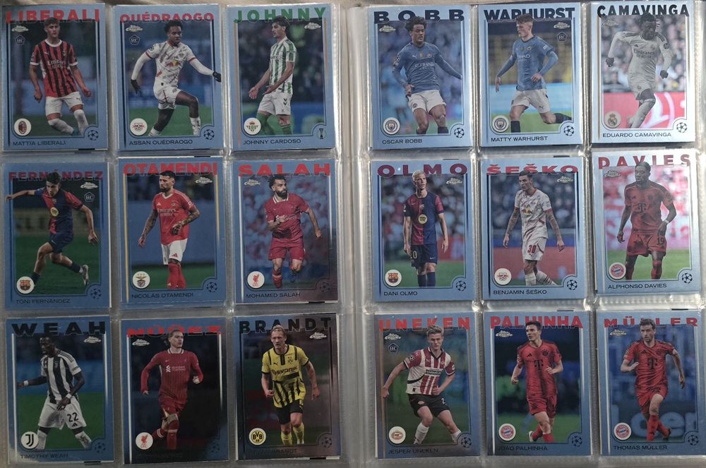 Set Complet Base Topps Chrome UCC 2024-2025