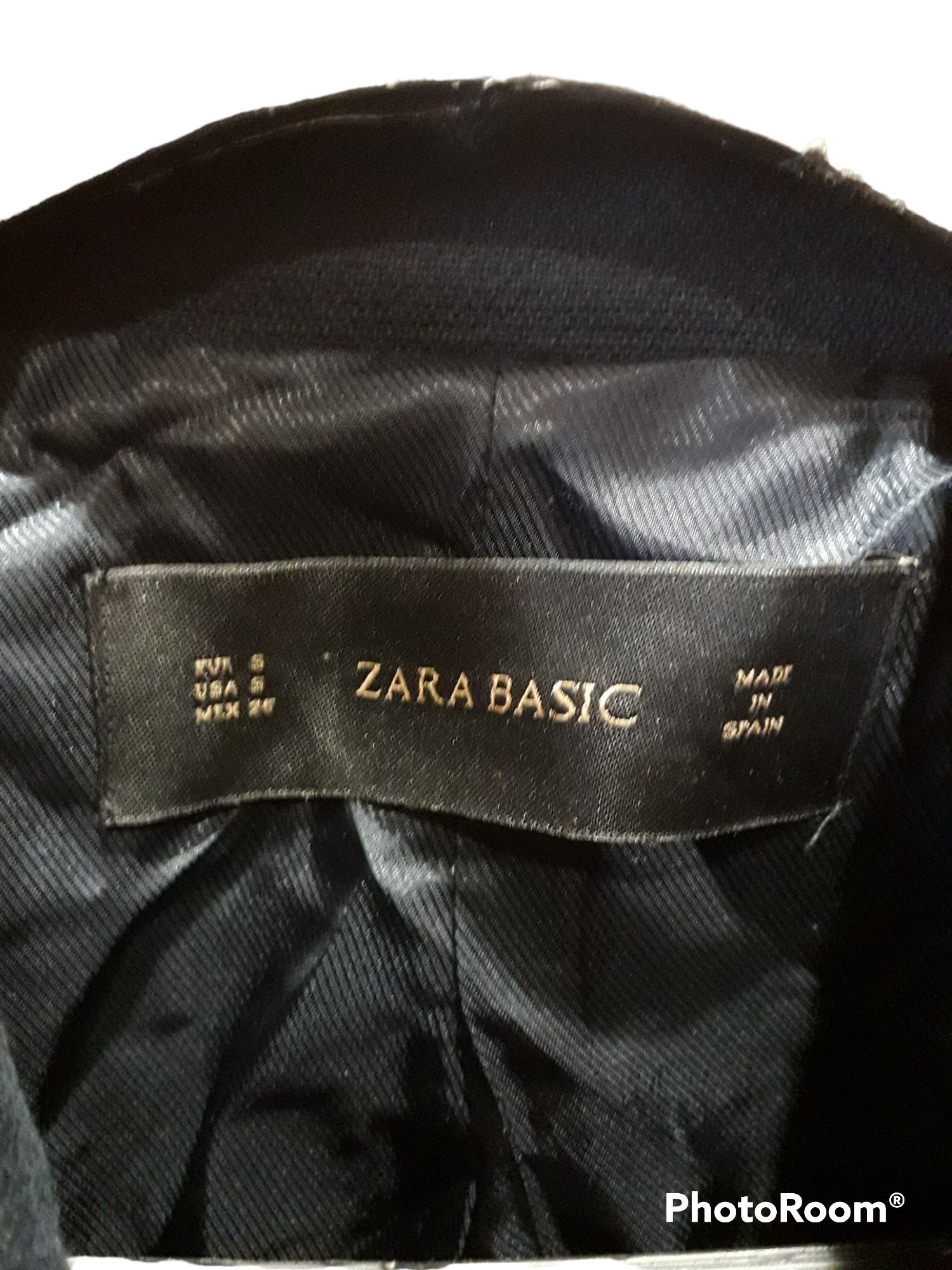 Зимно сако ZARA тъмно син