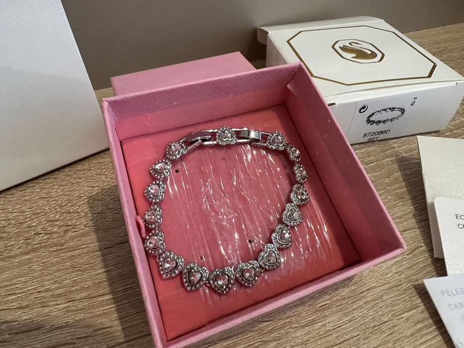Bratara Swarovski Ariana Grande angelic tennis inima