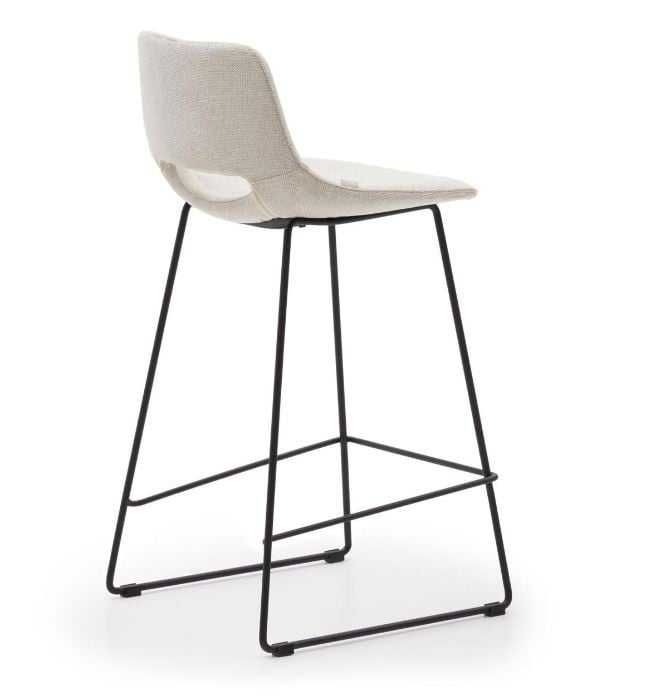 Set 2 scaune bar bej din textil Zahara Low Kave Home second hand