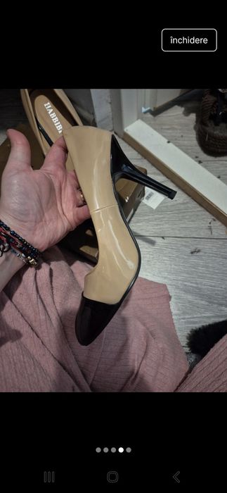 Pantofi stileto 38 noi.