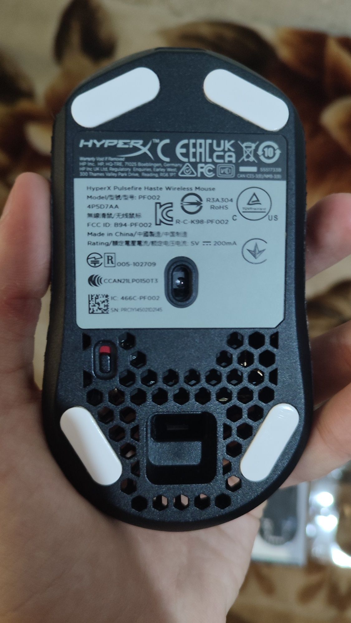 Мышь HyperX PulseFire Haste Wireless черный