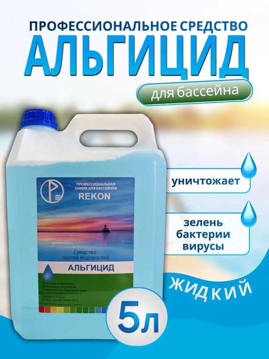 Альгицид - Профессиональное средство для БАССЕНОВ, Химия Дом быта