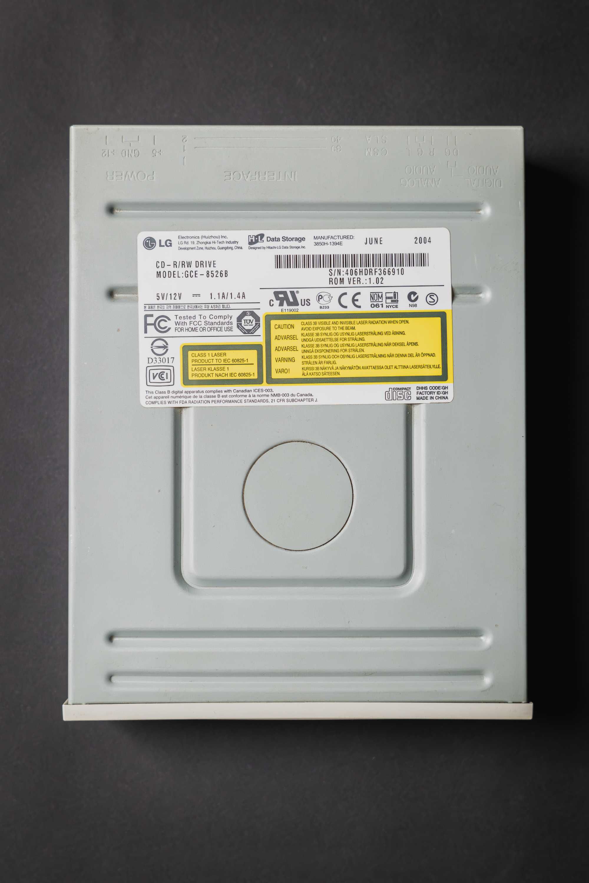 LG CD-R/RW Drive GCE-8526B