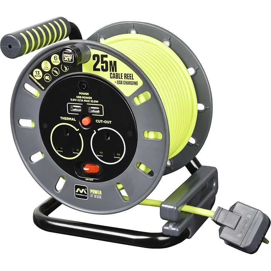 Чисто нова макара Masterplug OMU25132USL-PX Pro-XT 25 метра ...