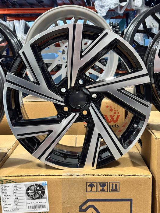 Jante Aliaj EMR Wheels DY311 - 5x112 17 Black Diamond Golf Leon A3 A4