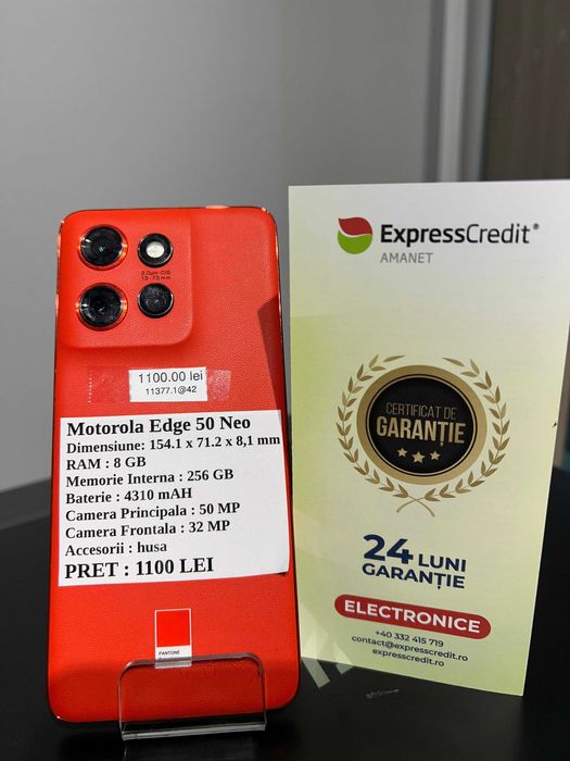 (AG 35) Telefon  Motorola Edge 50 Neo (Garantie 2 ani) b.11377 (AG42)