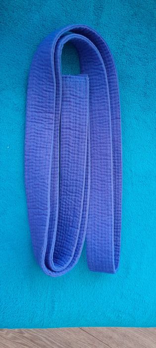 Centura albastră karate, 220 cm