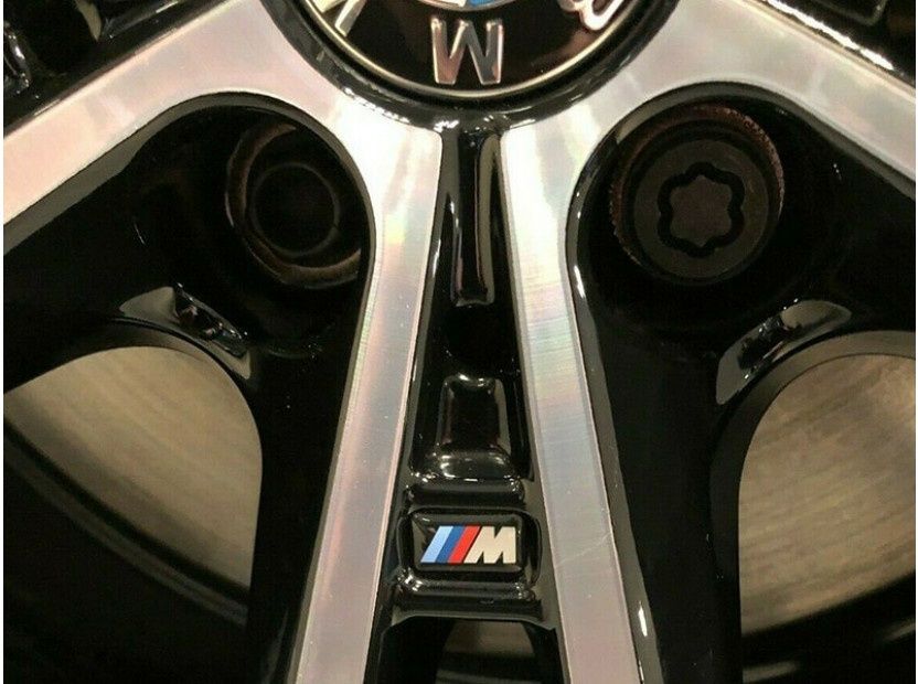 М лого стикер за Бмв Емблема за волан за джанти  BMW M power logo
