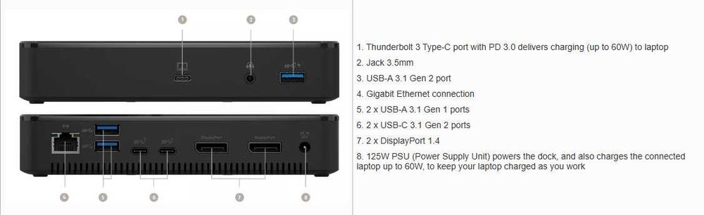 Докинг станция Belkin Thunderbolt 3 Dock Plus, Черен - нова