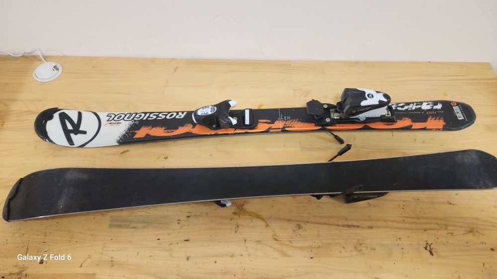 Детски ски rossignol 100 см u ски обувки 21,5 (255мм)