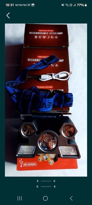 Lanterne LED reîncărcabile de cap