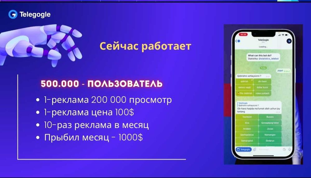 Sherikchilik IT Loyhaga tayyor biznes