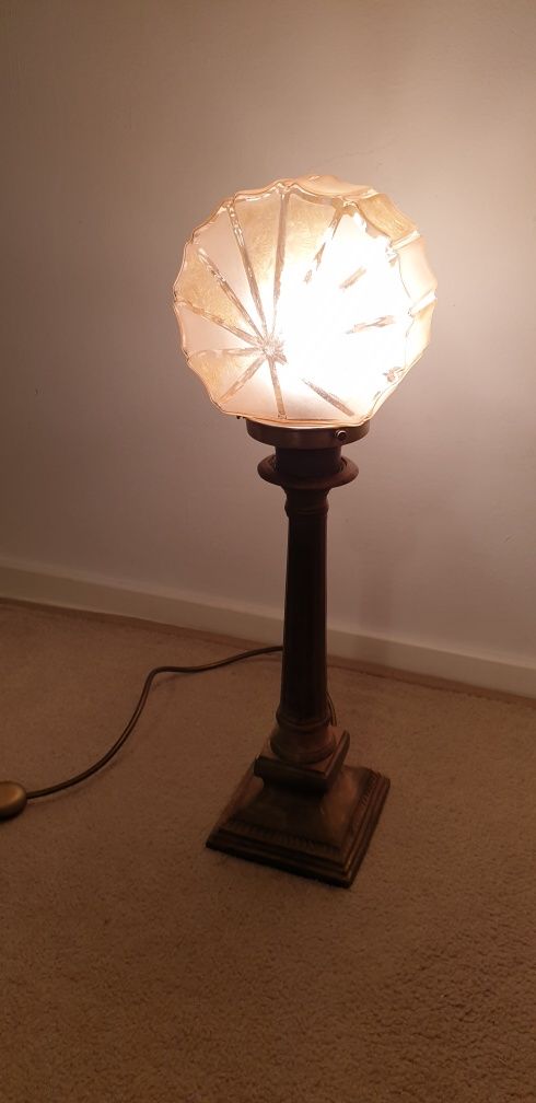 Lampa veioza vintage veche colectie Art Deco Franta 1930