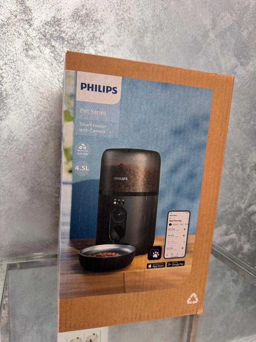 Hranitor automat inteligent pentru animale Philips, camera HD, 4.5l