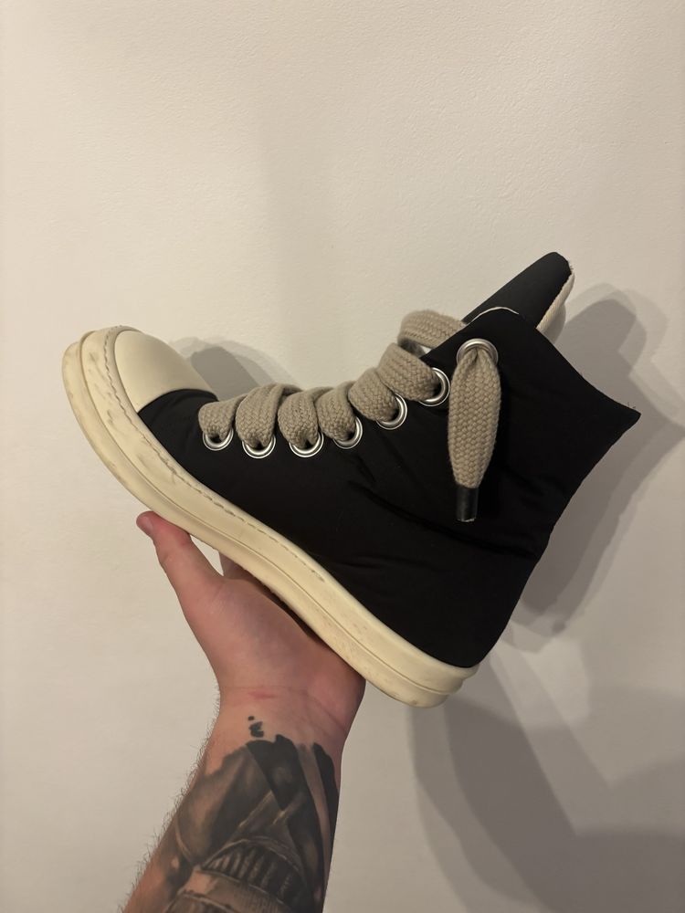 rick owens jumbo lace padded