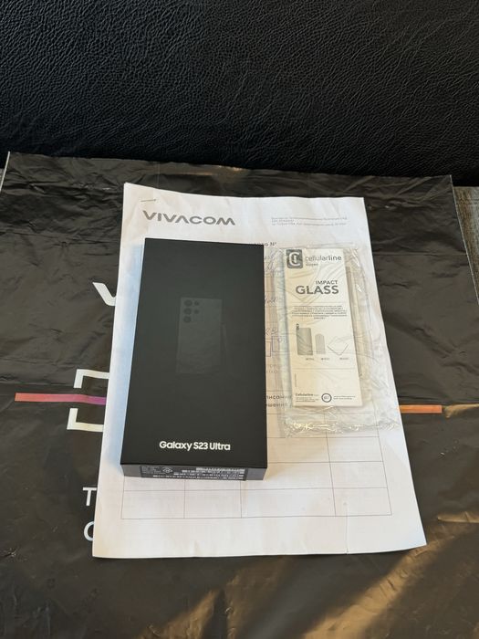 1TB Samsung S23 Ultra 12GB Vivacom Гаранция 2025 г. Phantom Black