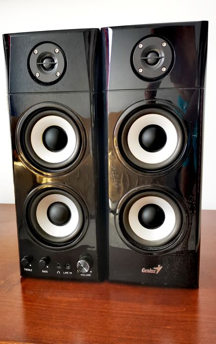 Boxe audio Genius SP-HF1800A II, 50W, amplificare integrata, Negru