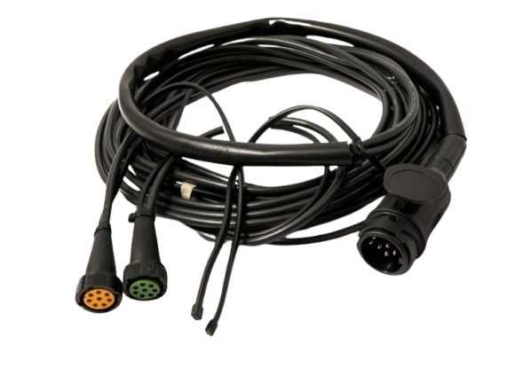 Ел. инсталация за ремарке 13 п. щекер, 6 м с кабели за габаритни лампи