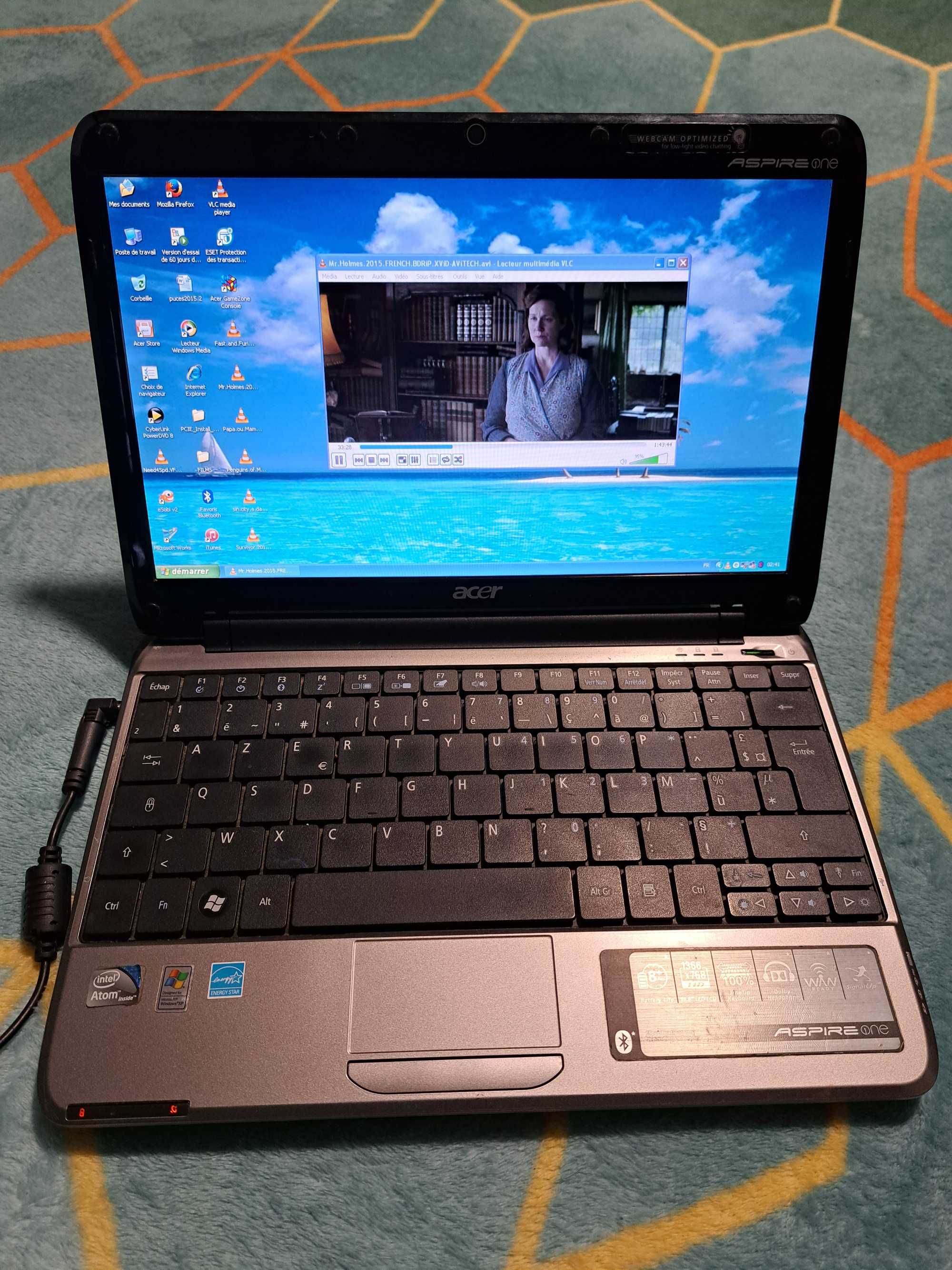 Laptop Acer one 751 H, functional