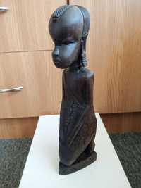 REZERVAT.  Sculptură/statuetă africană abanos, 26 cm