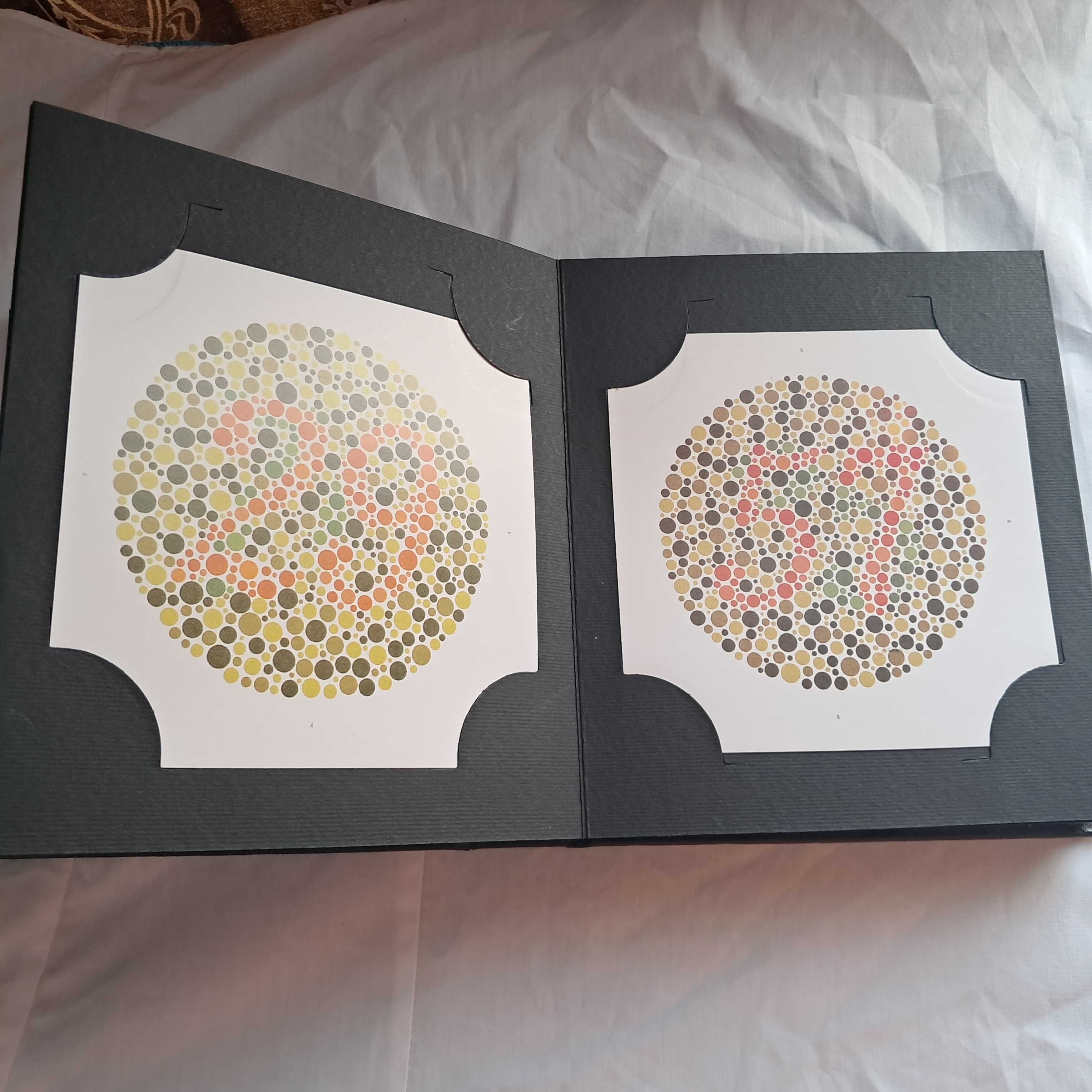 Buna ziua , vand carte cu teste ishihara , contine 38 planse .