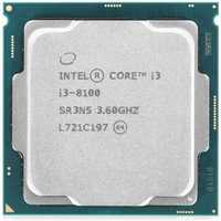 Процессор Intel i3-8100. 4 ядра. Частота 3,60 GHz. Сокет - 1151