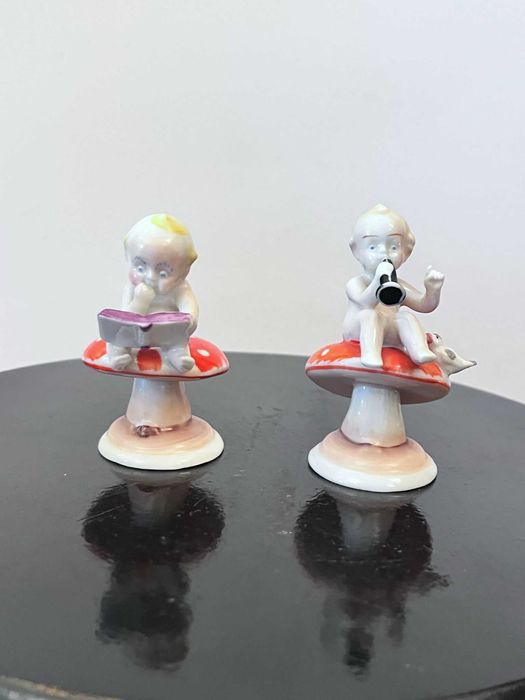 Set 2 bibelouri bibelou M O Metzler & Ortloff portelan marcate