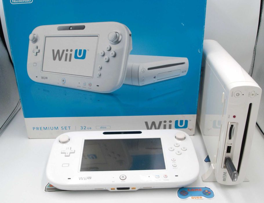 Consola Nintendo Wii U Premium Pack White,imp Jap-20 jocuri 32GB+128GB