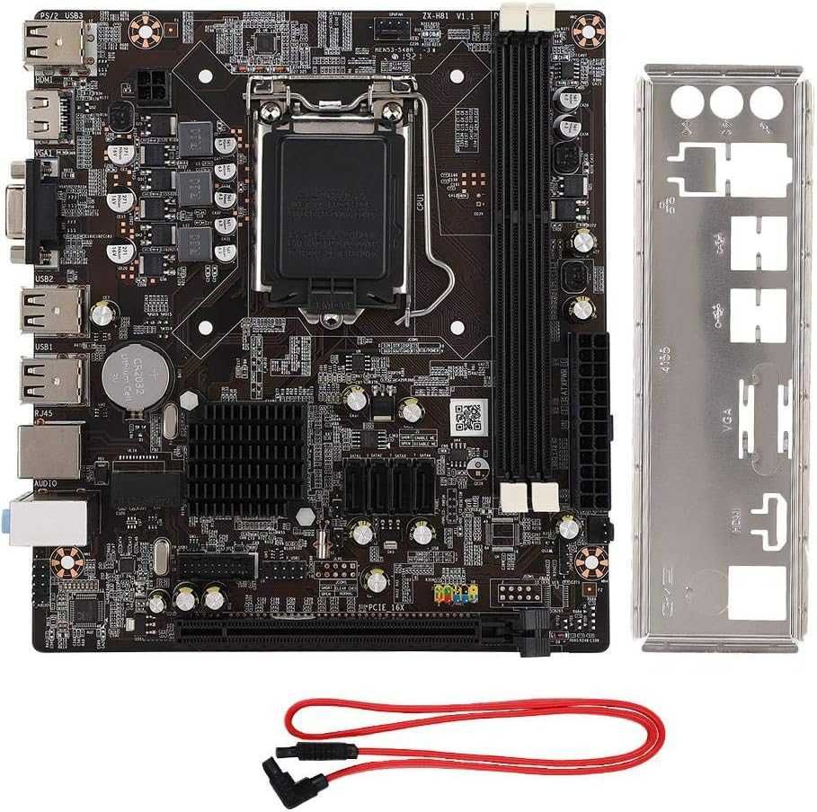Placa baza Tosuny H81 LGA 1150 PC SATA USB3.0 PCI-E x16 HDMI+16Gb DDR3