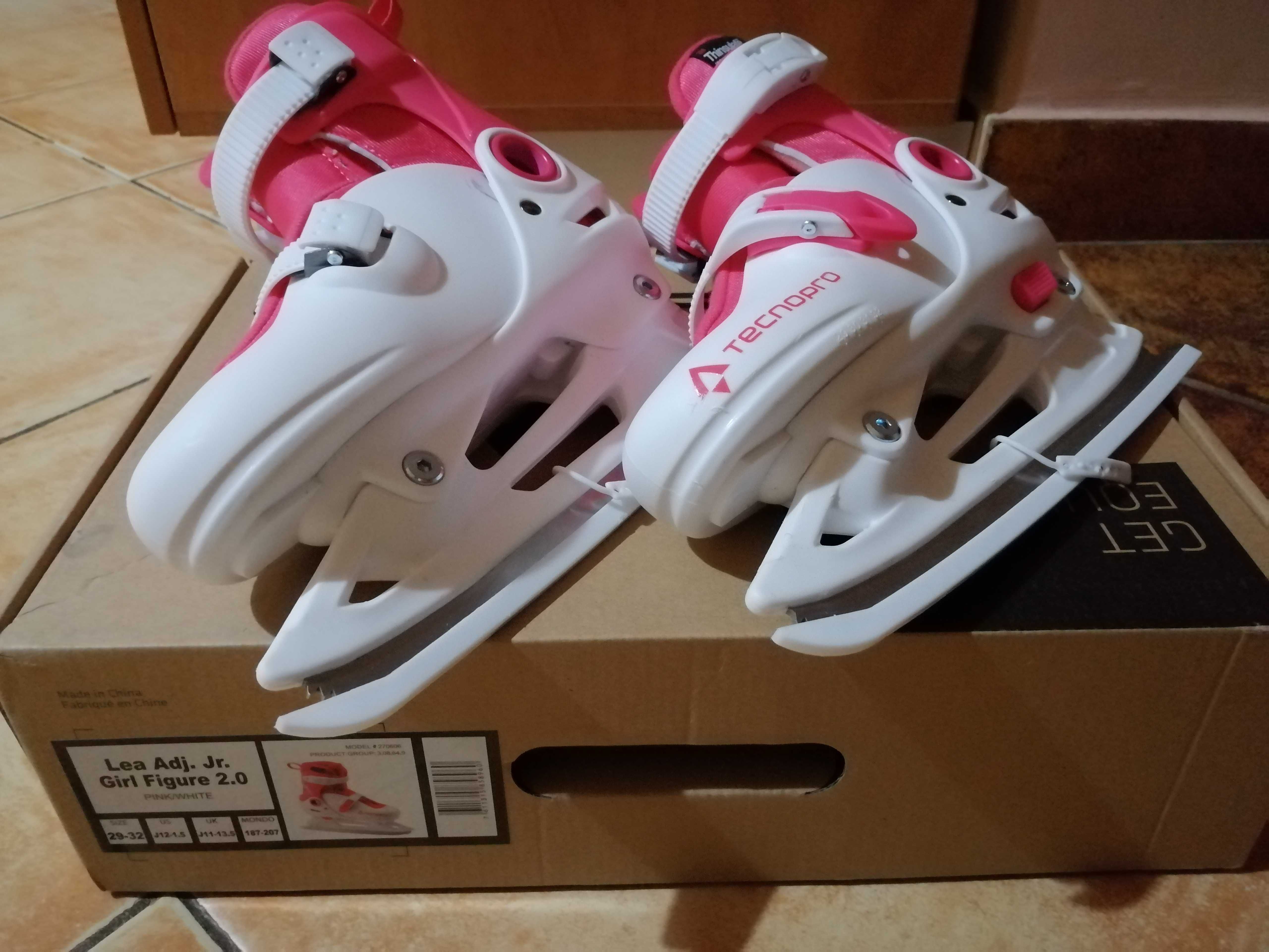 Patine fete Tecnopro pink/white marime 29-32