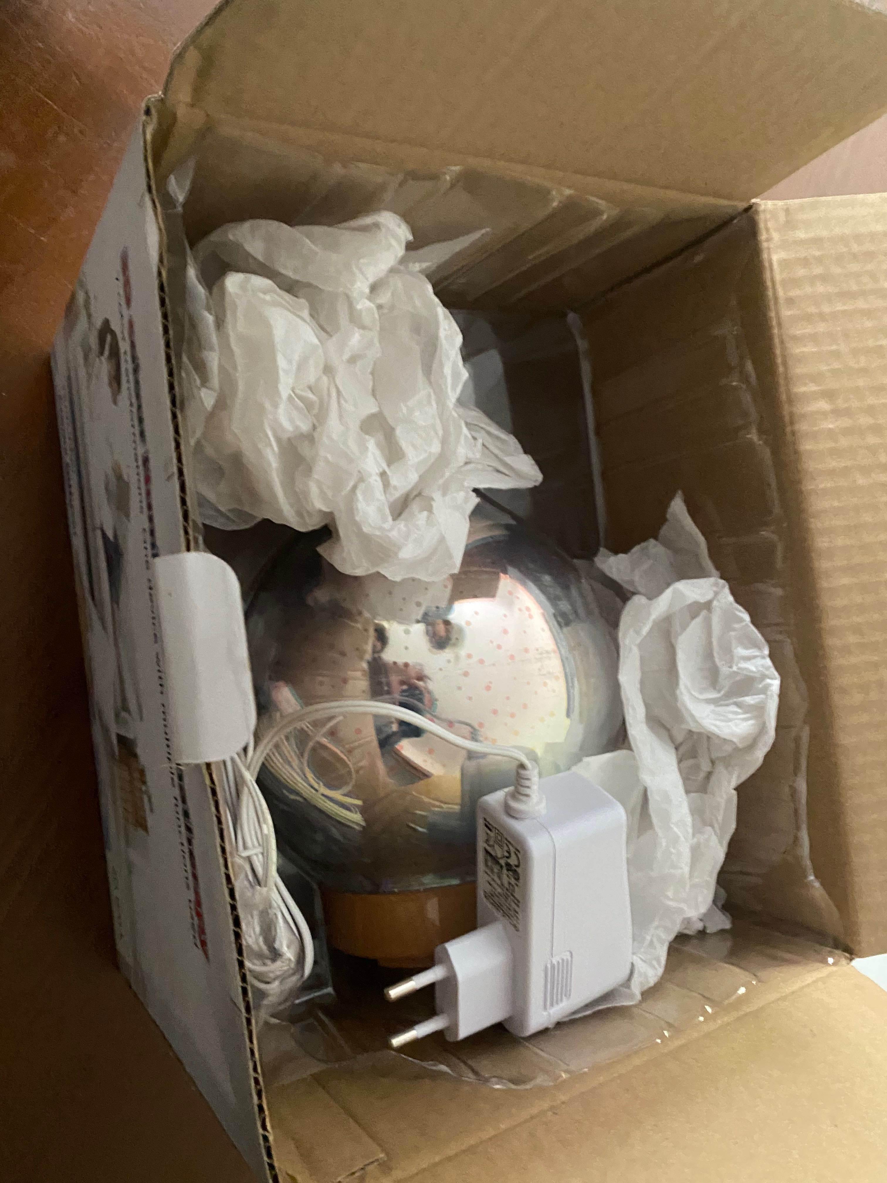 Aromadifuzor 3D Ball din sticla pentru uleiuri esentiale
