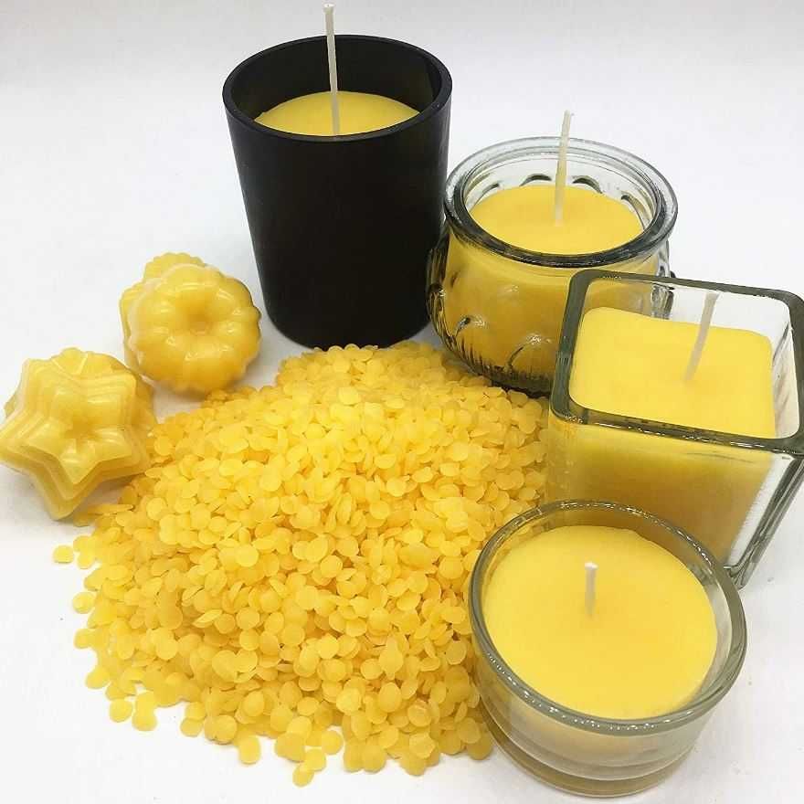 Пчелен восък за свещи под формата на гранули - жълт