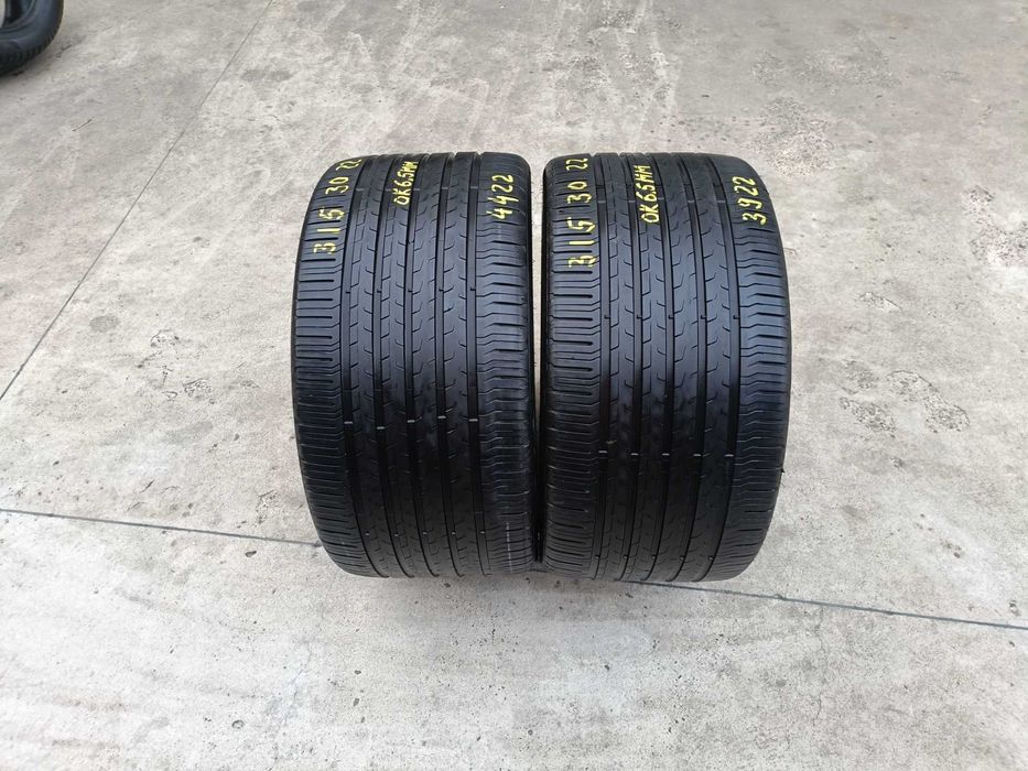 Doua anvelope de vara 315 30 22 continental ecocontact 6 dot 2022