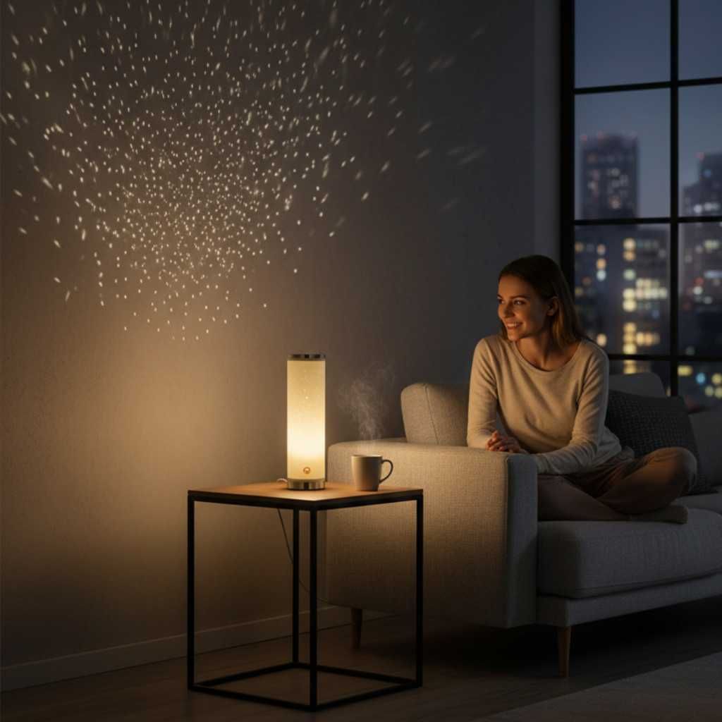 LED настолна лампа със „звезден ефект“ –ГАРАНЦИЯ