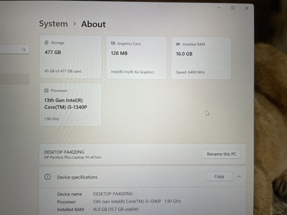 Laptop Core i5 1340P 16GB DDR5 SSD 512GB Intel Iris Xe Ultrabook