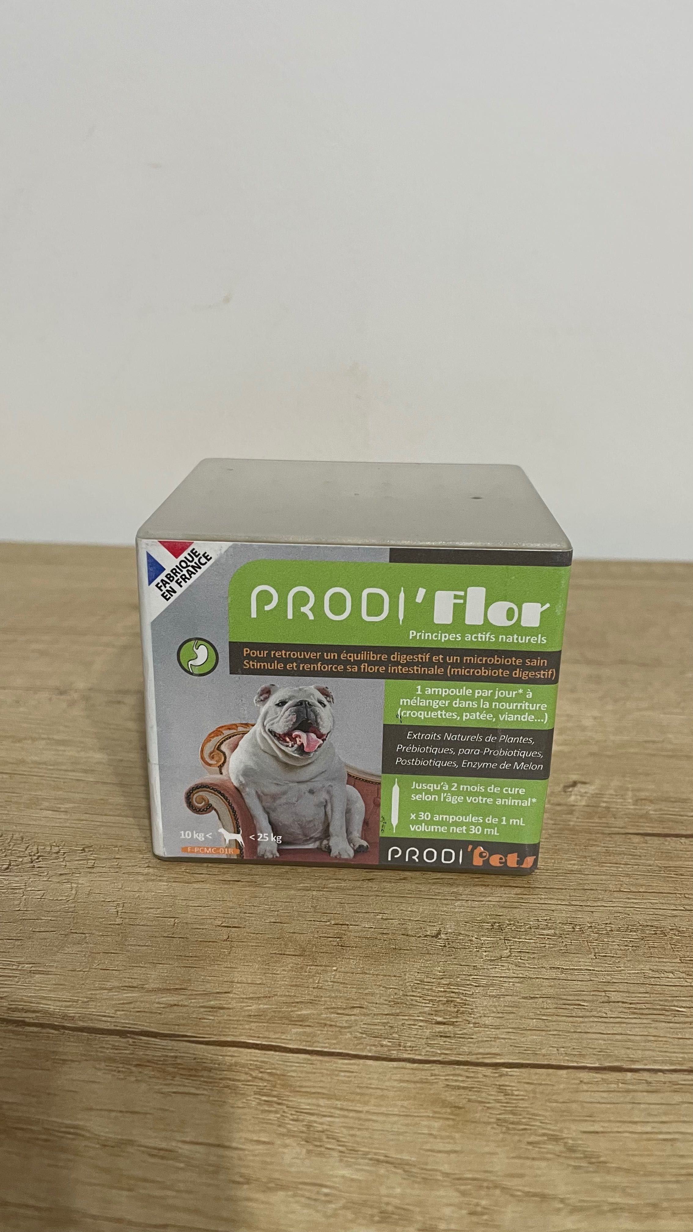 PRODI'Flor 10–25 kg – Digestiv natural câini medii | 30 fiole