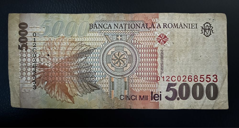 Bancnota 5000 LEI 1998