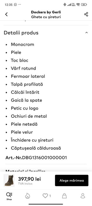 Ghete Dockers by Gerli damă