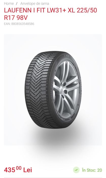Anvelope de iarna noi Laufenn 225/50 R17