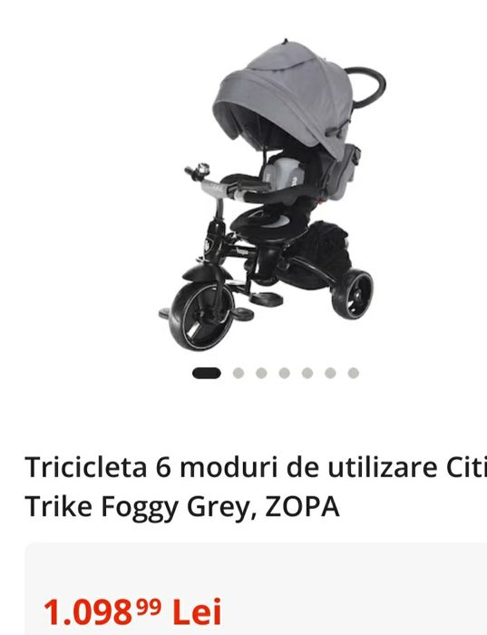 Tricicleta zopa citigo nou in cutie