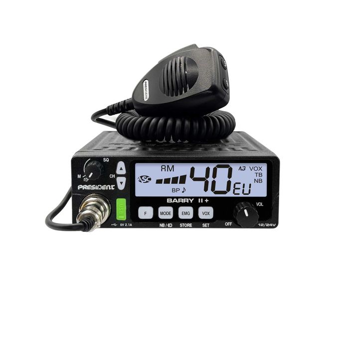 Statie radio CB President Barry II+ 12/24V