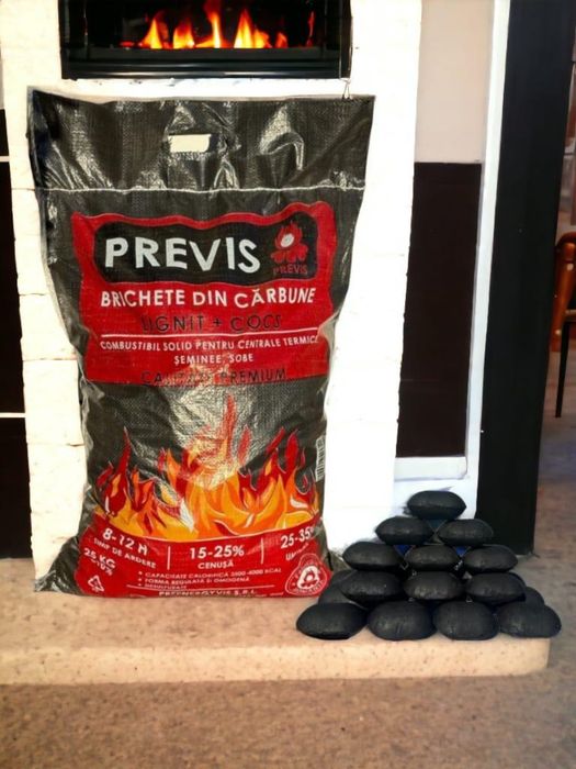 Brichete din lighnit la sac de 25 kg