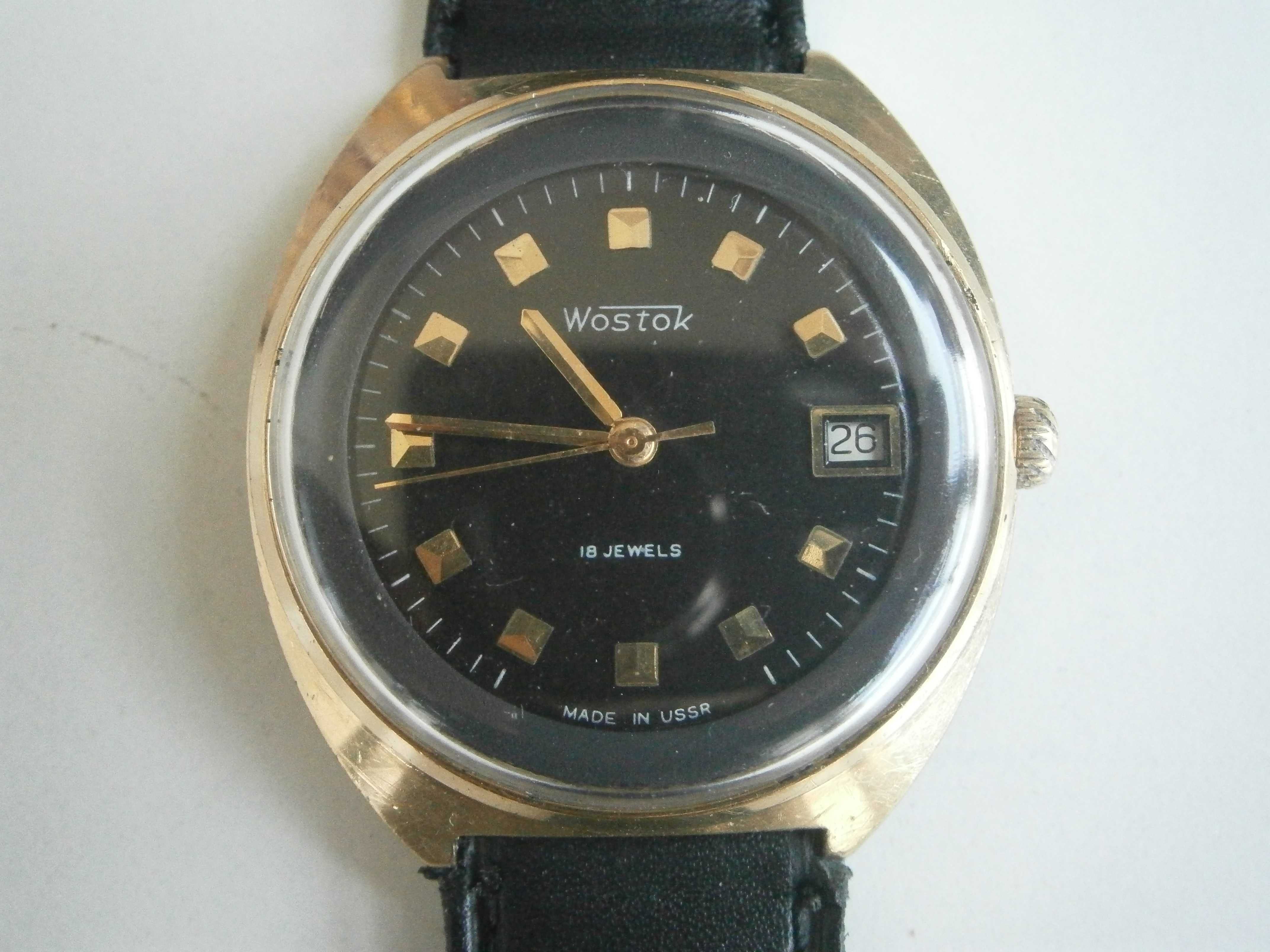 WOSTOK, 18 jewels, made in USSR, cal. 2214, case 38mm, черен ЦБ, TOP!