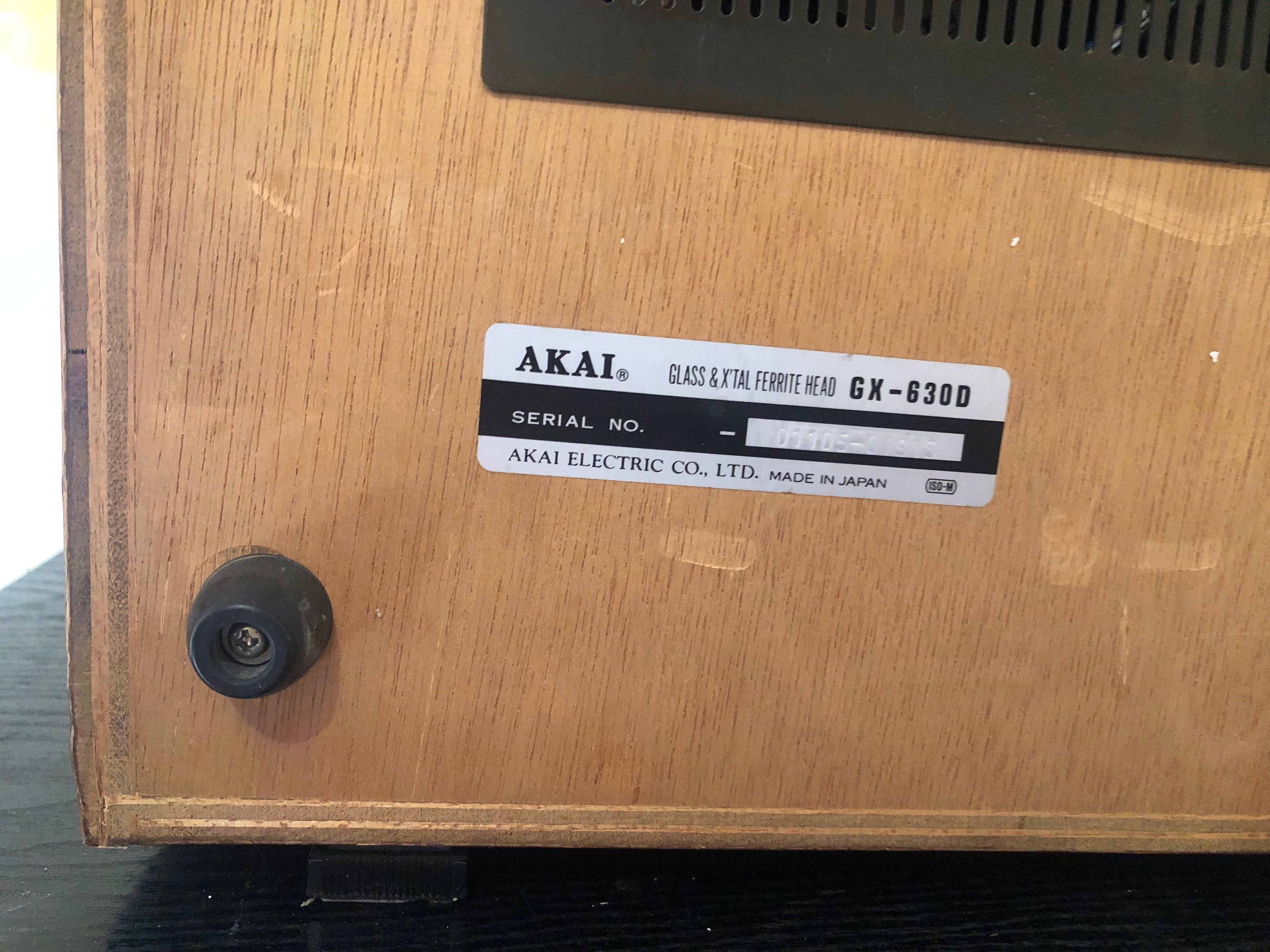 Vintige Akai gx 630 D