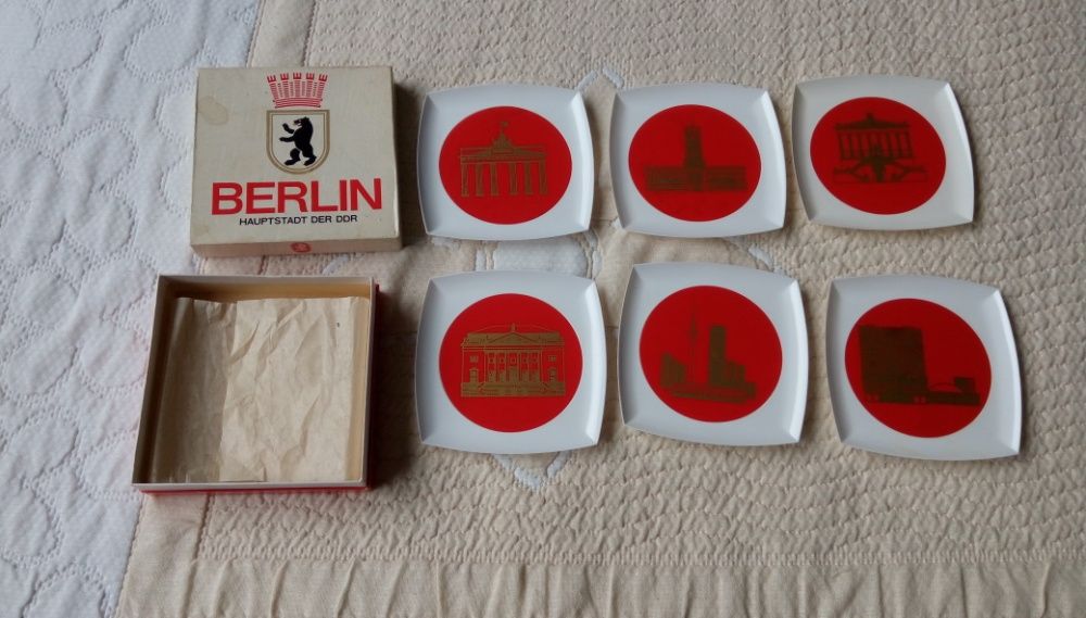 Сувенир от ГДР Берлин , подложки за чаши Berlin DDR