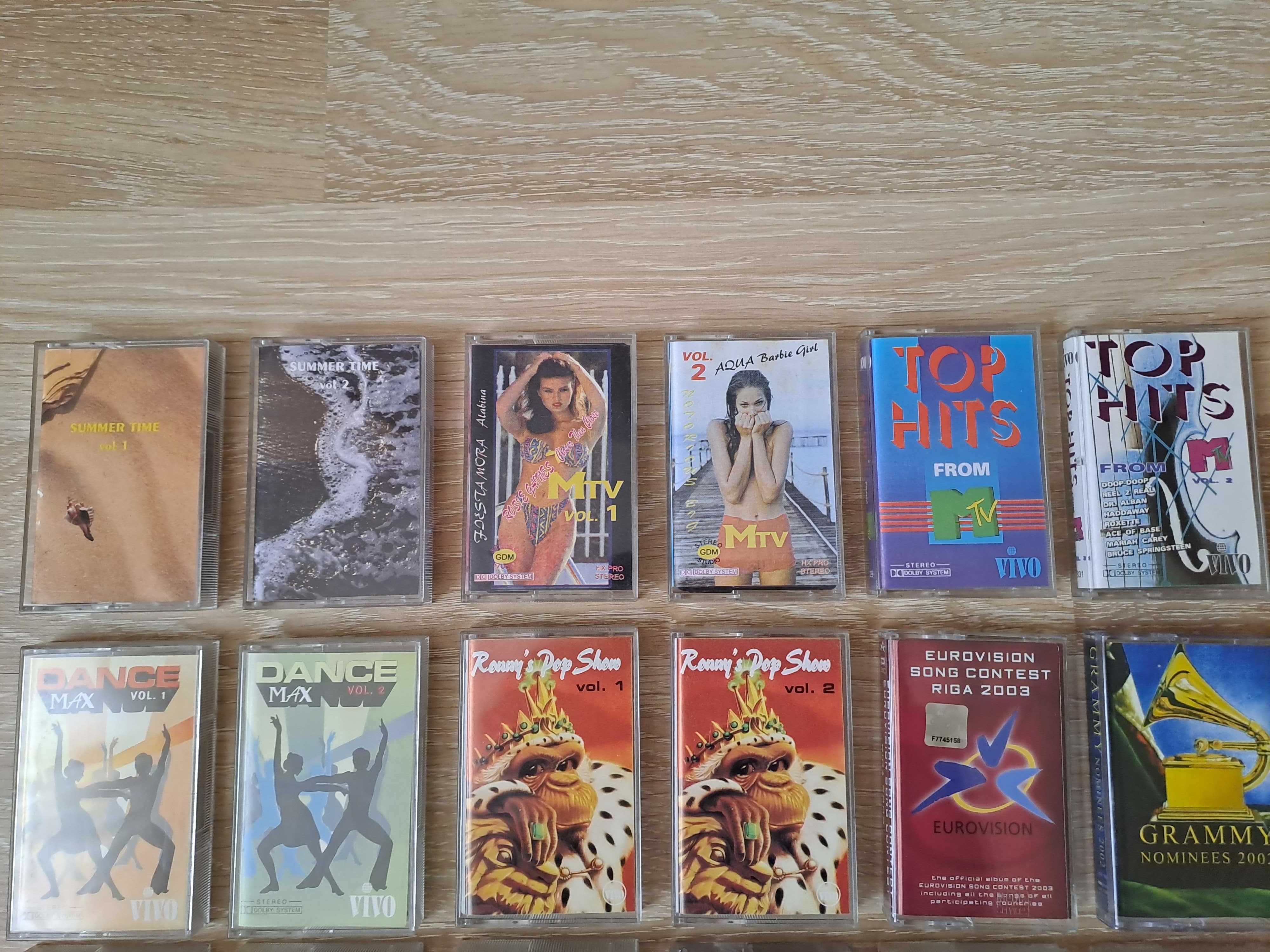 Colectie casete audio selectii si compilatii muzica Eurodance -anii 90