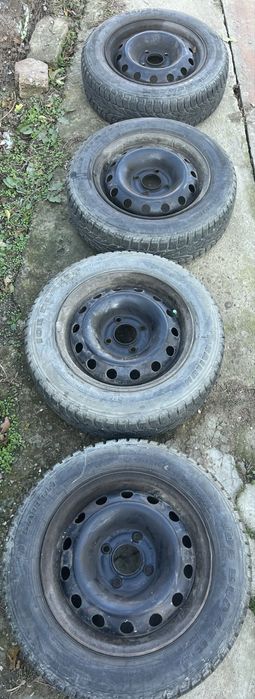 Jante Peugeot 206 - 175/65/14 cu anvelope de iarna