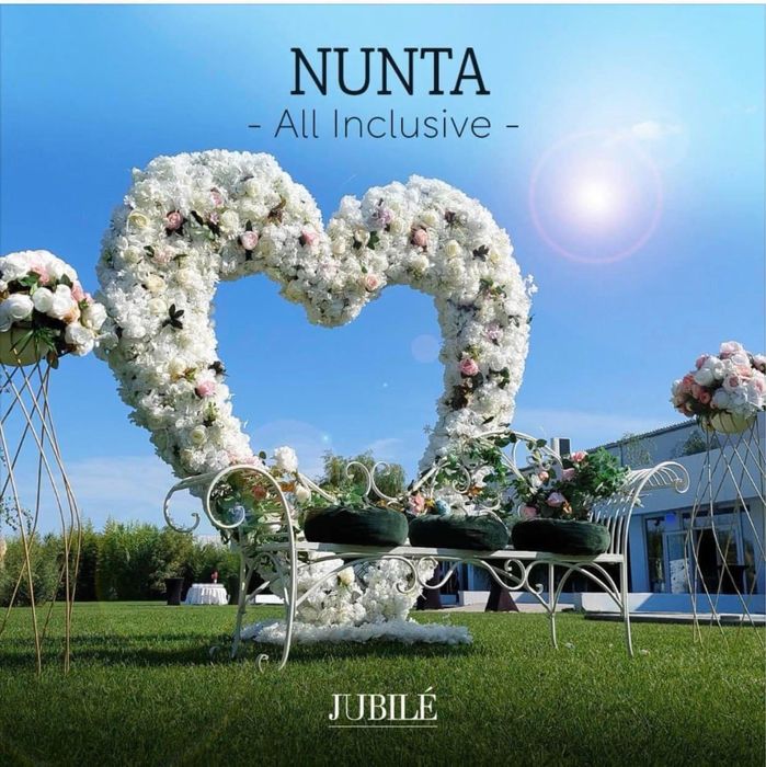 Panou floral bancuta decor floral nunta inima fotoliu panou catifea